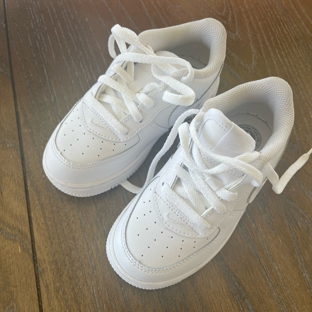 Size 9 Toddler All White AirForce 1’s